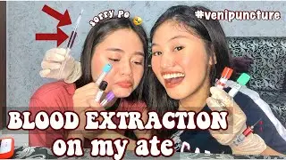 BLOOD EXTRACTION ON MY ATE (venipuncture) ✨ // medtech vlog