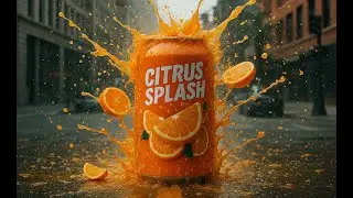 Advertisement of orange juice