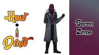 How I Draw BARON ZEMO from MARVEL COMICS and the MCU FALCON and the WINTER SOLDIER art lessons