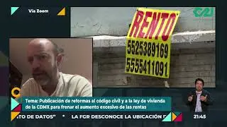 Entrevista con Inti Muñoz, de la SEDUVI, sobre reformas que fijan tope a aumento de rentas en CDMX
