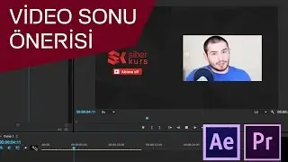 Basit Video Sonu Öneri Videosu Yapımı #1 | After Effects Dersleri