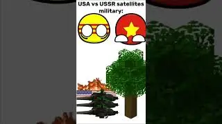 USA vs USSR satellites MILITARY MAKING #shorts #countryballs #memes