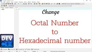 Write a program for change Octal Number to Hexadecimal number