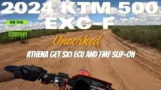 2024 KTM 500EXC-F Uncorked Athena Get ecu and FMF slip-on  wide open fun 😁