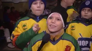 Детский турнир по хоккею в Липецке,посвященный Герою России Олегу Пешкову