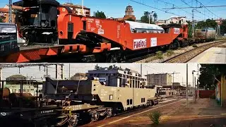 Trasporti Eccezionali su rotaia: trasformatore elettrico e cilindro d'acciaio