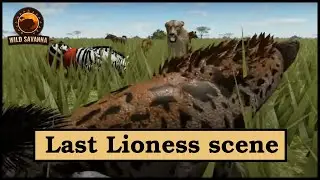 Wild Savanna - Lioness defends her meal + hyena night scenes - Roblox