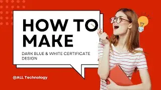How to make dark blue and whit certificate design in |MS WORD|2016