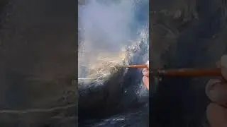 adding light and life #artshorts #seascape #wavepainting #seascapepainting #painter #oilpainting#art