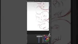 Drawing Practice Gesture Poses, Anime Anatomy, Speed Art (CHARACTER DESIGN) CSP, Clip Studio Paint