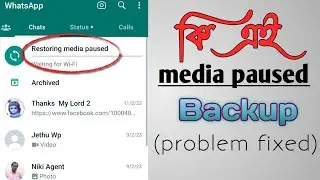 WhatsApp restoring media pushed waiting for wifi problem/How to stop restoring media