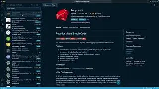 Learn to Code with Ruby V2 - 01 - Introduction & Installation - 14 - Install VSCode Extensions