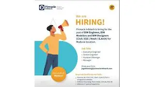 MEP BIM JOB VACANCY @ 04-03-2023