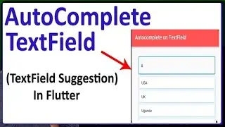 AutoComplete TextField Or AutoSearch TextField In Flutter Using flutter_typeahead Package [ Hindi ]