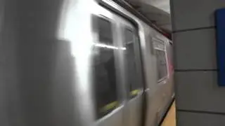 PATH : Not In Service PA-5 Train Passing Grove Street (with Horn Action)