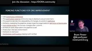 DORA Community -  Minimum Viable Continuous Delivery with Bryan Finster