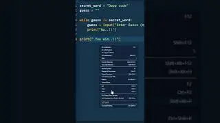 Guess game in Python #python #pythonforbegginers #shorts