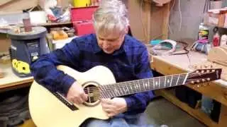Pat Hawley's custom 8-string fan fret guitar