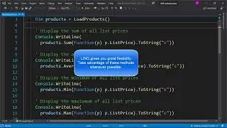 VB.NET: Applying LINQ Operators to Collections