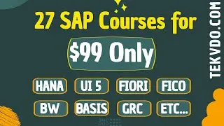 Big Sale: 27 SAP Courses for $99 Only