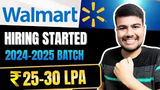 Don't Miss Out! Walmart Hiring Now for 25-30 LPA Salaries!