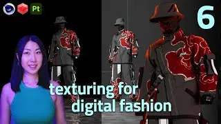 PART 6 - How to Texture Digital Fashion - Connecting Textures + Scene Building in C4D