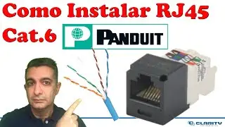 How to terminate a Cat6 Panduit RJ45 jack