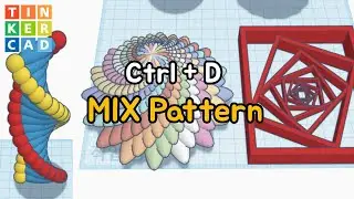 Mix Pattern Ctrl D duplicate - 3D Modeling with Tinkercad