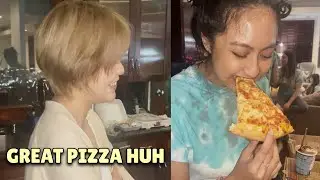 Miyoung Teaching Raine How to Eat Pizza like A Pyschopath