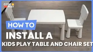 How to Install the  Kids Play Table and Chair Set | HW66810 