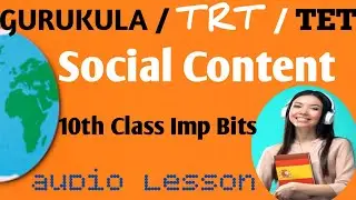 10th social content#gurukula social studies#10th social 15th lesson #trt social classes#tgt#pgt