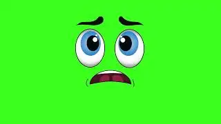 Cartoon Face Animations | Lips Sync | Emotions | Green Screen Video 