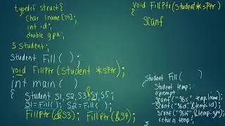41. pointer to structs in C