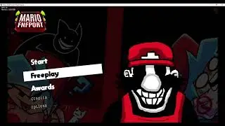 Mario FNF Port V2 Main menu Re-imagined