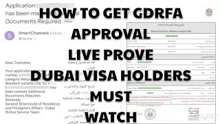 How To Get GDRFA Approval | Return Permit for Dubai Residents | GDRFA Form | GDRFA online