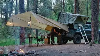 Solo Creekside Camping | Secluded and ALONE in the Forest | Nature Sounds [ASMR]