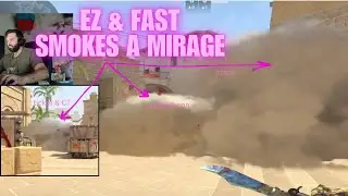 HOW To Do MIRAGE A CS2 FAST and EZ SMOKES   | Rush very easily with these 3 Smoke Tricks