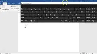 Using the keyboard