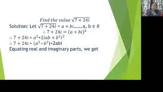 Square Root of Complex Number