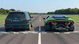 SLEEPERS vs SUPERCARS! 630HP VW GOLF 3 VR6 vs 900HP Huracan vs 760HP Audi 100 vs Mercedes-AMG GT63s