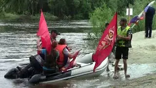 Муромцево 29  июня 2024г  Парад моторных лодок акция 