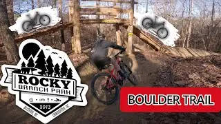 The Boulder Trail at Rocky Branch Park | Belmont, NC | mountain biking