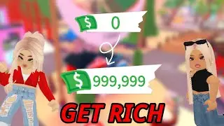 GRINDING IN ADOPT ME FOR 1 HOUR- How to get rich in Adopt Me