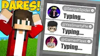Insane "MINECRAFT DARES" From Popular Creators😏