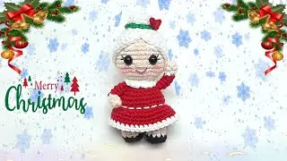 🤶 PEQUEÑA SRA.CLAUS AMIGURUMI /CALENDARIO DE ADVIENTO DIA #24 /SEGUNDA PARTE/ TUTORIAL PASO A PASO 🤶