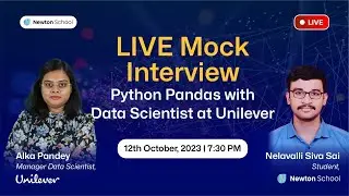 Python Pandas with Data Scientist at Unilever | Newton School
