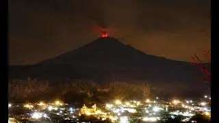 Erupcion del Popocatépetl 5 de octubre de 2017