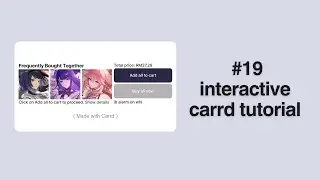 interactive carrd tutorial #19