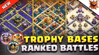 Best Trophy Push Bases for Ranked Battles 🤩 (TH17/TH16/TH15) Base Links