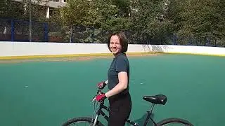 3 день обучения в велошколе с нуля. Успехи Надежды.